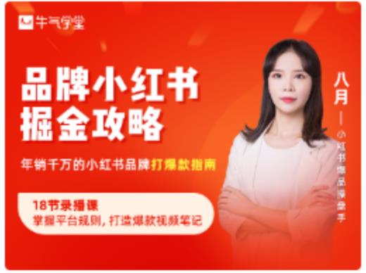 品牌小红书掘金攻略，年销千万的小红书品牌打爆款指南资料-资料聚-淘金-淘金阁-网上教程第一资源库