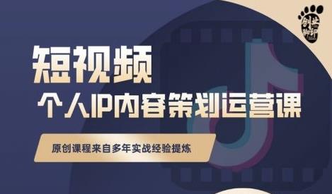抖音短视频个人ip内容策划实操课，真正做到普通人也能实行落地资料-资料聚-淘金-淘金阁-网上教程第一资源库